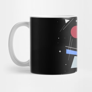 Abstract shapes and forms in space. Mug